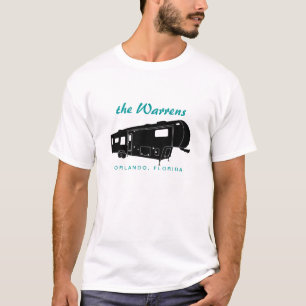 Camiseta 5o Gráfico da silhueta da roda rv