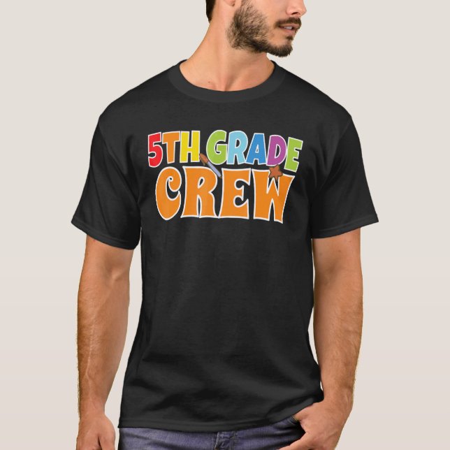 Camiseta 5th Grade Crew Boys Fifth Grade 5th Class School (Frente)