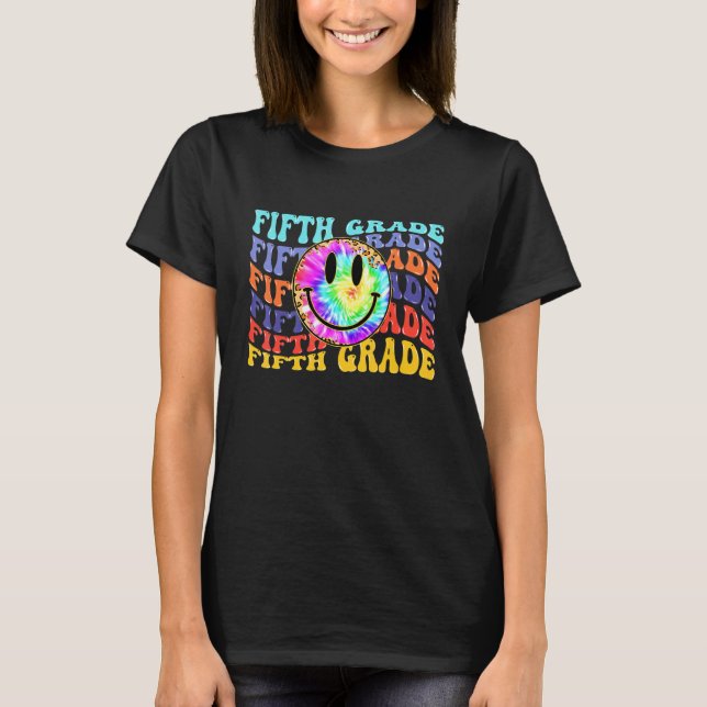 Camiseta 5th Grade Leopard Team Fifth Grade Teacher Back To (Frente)