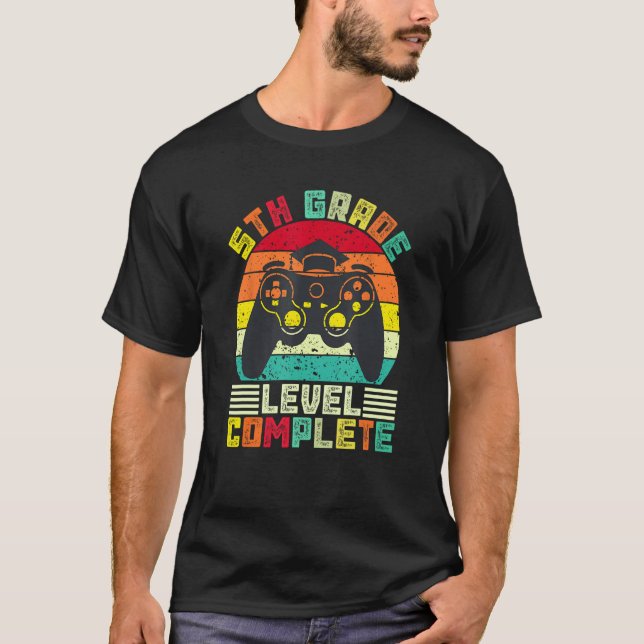 Camiseta 5th Grade Level Complete for Fifth Grade Graduatio (Frente)