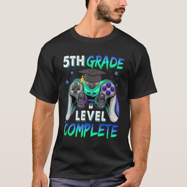 Camiseta 5th Grade Level Complete Happy Last Day Of School  (Frente)