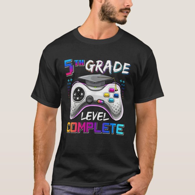 Camiseta 5th Grade Level Complete Happy Last Day Of School  (Frente)