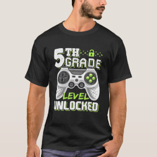 Camiseta 5Th Grade Level Unlocked Video Game Back To School