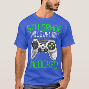Camiseta 5th Grade Level Unlocked Video Game Back To School