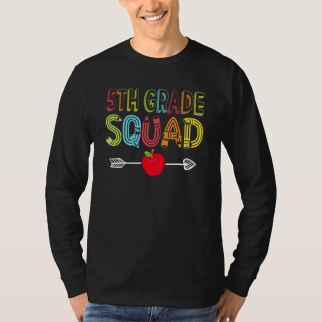 Camiseta 5th Grade Squad Back To School Teacher Student Fif (Frente)