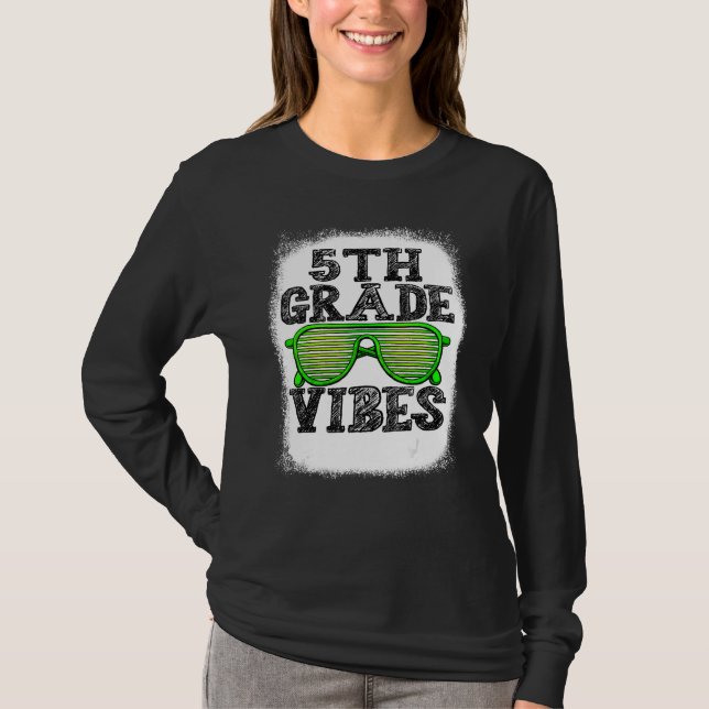 Camiseta 5th Grade Vibes 5th Grade Back To School Boys Kids (Frente)