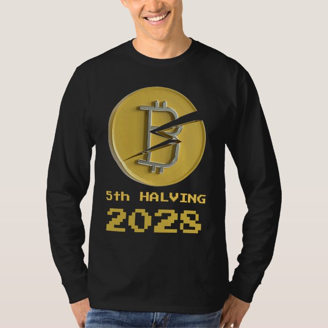 Camiseta 5th Halving Bitcoin 2028 Crypto Halvenings (Frente)