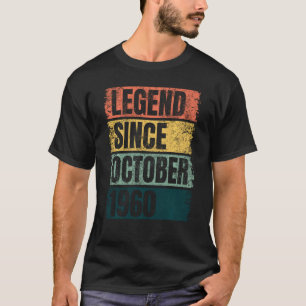 Camiseta 60ª Idade do Aniversário, 60 Anos de Legenda Desde