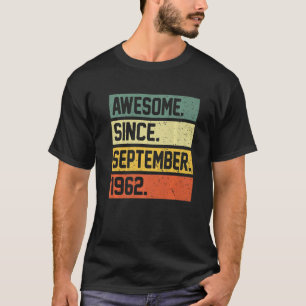 Camiseta 60º Aniversário, 60 anos, Espetacular desde setemb