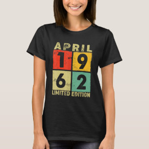 Camiseta 60º Aniversário, 60 Anos, Incrível Desde abril de