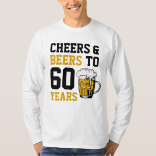 Camiseta 60º Aniversário Cheers & Beers a 60 anos