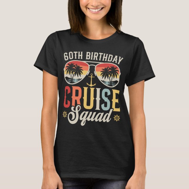 Camiseta 60º Aniversário da Família Cruise Squad Matching M (Frente)
