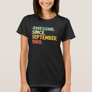 Camiseta 60º aniversário da lendária desde setembro de 1960