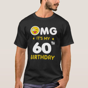 Camiseta 60º aniversário do aniversário do nascimento do