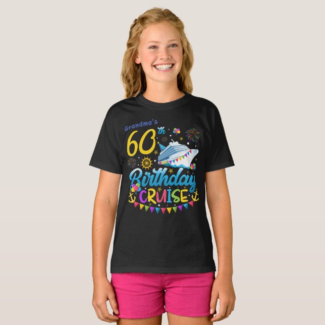 Camiseta 60º aniversário do Cruise B-Day Party Girl (Frente Completa)