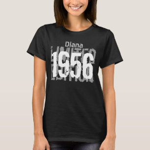 Camiseta 60º aniversário do Gift 1956 ou QUALQUER ANO Lim
