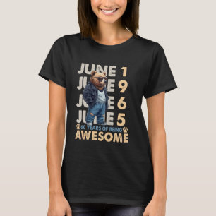 Camiseta 60º Aniversário do Urso Legendas Junho de 1965 60