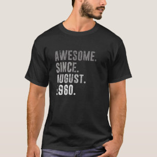 Camiseta 60º aniversário é fantástico desde agosto de 1960