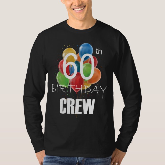 Camiseta 60º Aniversário Grupo de Tripulação 60 do Partido  (Frente)