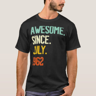 Camiseta 60º Aniversário Impressionante Desde Julho De 1962