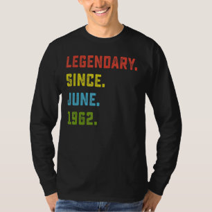 Camiseta 60º Aniversário Legendário Desde Junho De 1962 60