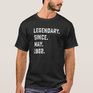 Camiseta 60º Aniversário Legendário Desde Maio De 1962 60 A