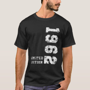 Camiseta 60º Aniversário Mulheres Homens 60 Anos 1962 Trend