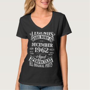 Camiseta 60º Aniversário Nascer De Legendas Em Dezembro De