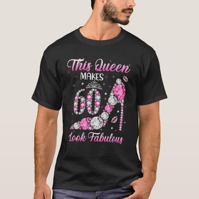 Camiseta 60º Aniversário S Para Mulheres Queens 1962 Diamon (Frente)