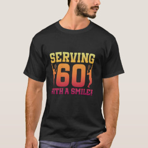 Camiseta 60º Aniversário, Tênis de 60 anos, jogador de Têni