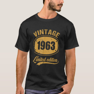 Camiseta 60º aniversário Vintage 1963 Retro Incrível