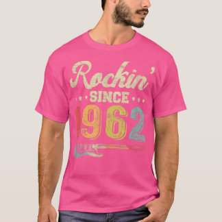 Camiseta 60º aniversário Vintage Guitar Rockin desde 1962 G