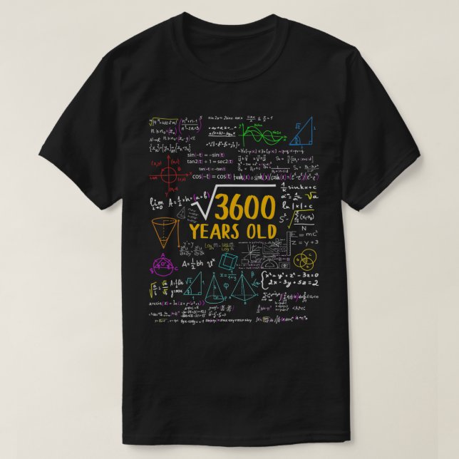 Camiseta 60º Bday Party Square Roof 3600 Tee 60 Ye (Frente do Design)