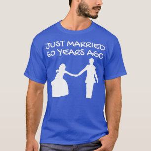 Camiseta 60º Recem casados de aniversário de casamento 60 a