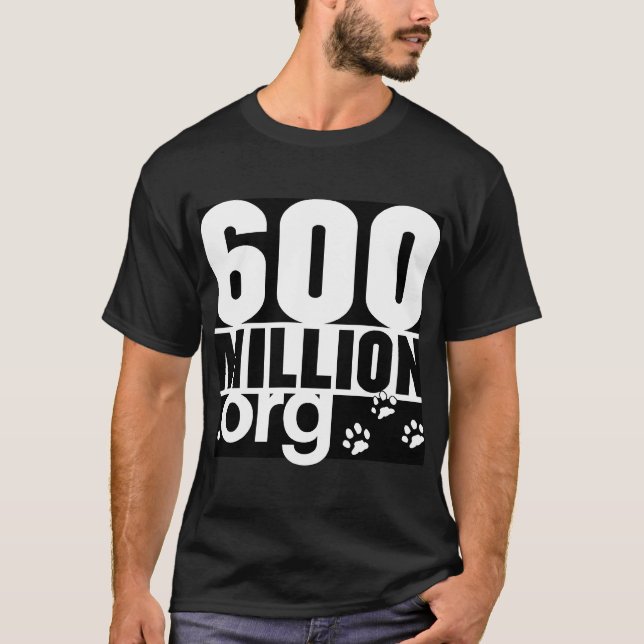 Camiseta 600 milhão Tshirt básicos (Frente)