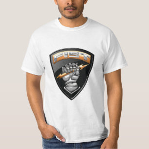 Camiseta [600] Observador dianteiro (PUNHO) [emblema]