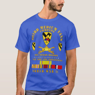Camiseta 603.o Tanque Médio Co 1rua Cav Phil WWII w PAC SVC