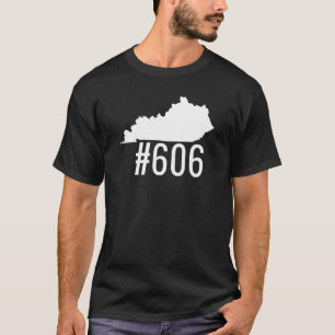 Camiseta 606 Mapa de Kentucky Novo Vintage Código de Área 6