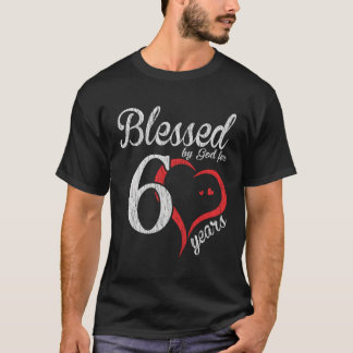 Camiseta 60.ª Abençoada Por Deus Feliz