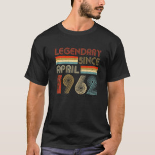 Camiseta 60.ª Lendária De Aniversário Desde ABRIL De 1962,