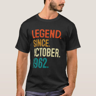 Camiseta 60. º aniversário 60 anos Legenda desde 1 de outub