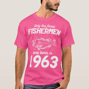 Camiseta 60.º Aniversário A Pescar 60 Anos Pescador 1963