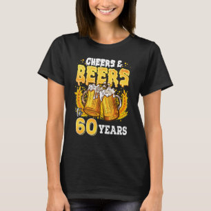 Camiseta 60.º Aniversário Aplausos E Cervejas Até À Abelha 