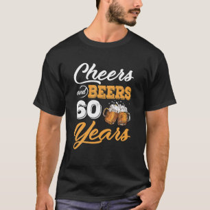 Camiseta 60.º Aniversário "Cheers and Beers" A 60 Anos