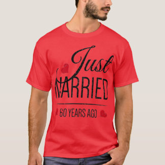 Camiseta 60.º aniversário de casamento - Recem casados 60 A