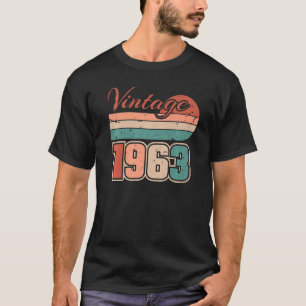Camiseta 60. º aniversário Design u2013 Vintage Retro 1963 