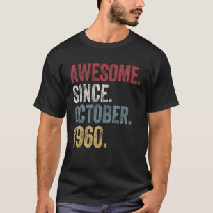Camiseta 60. º aniversário Presente Vintage 1960 Homens de