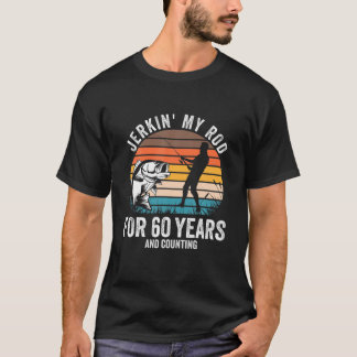 Camiseta 60.º Presente De Aniversário Para Os Pescadores Qu