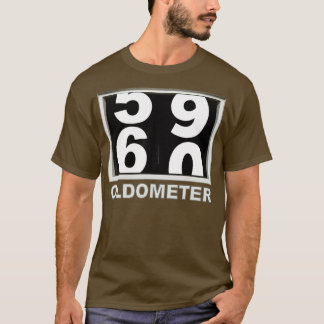 Camiseta 60 Aniversário Oldometer engraçado 60º Aniversário