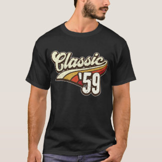 Camiseta 60 anos 60. Aniversário presente com Gráfico Retro